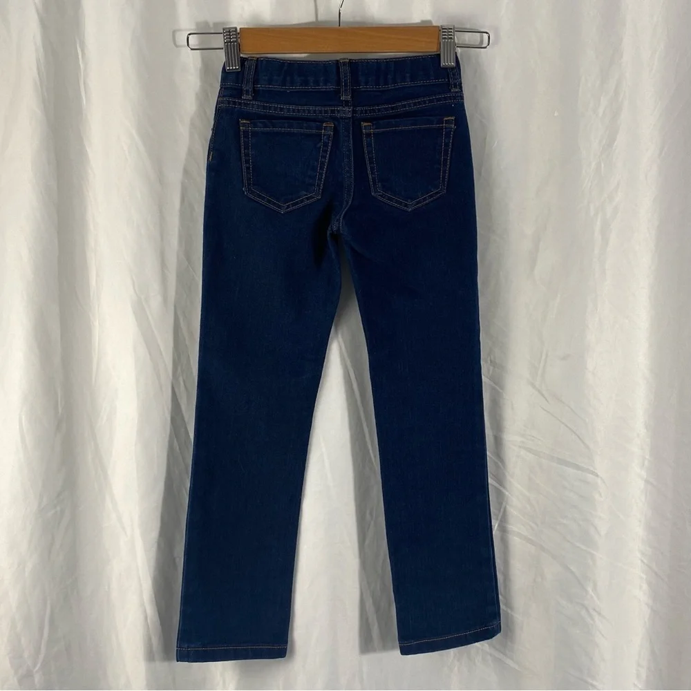 The Children’s Place Girl Skinny Dark Blue Jeans Waist Adjustable Band Size 6